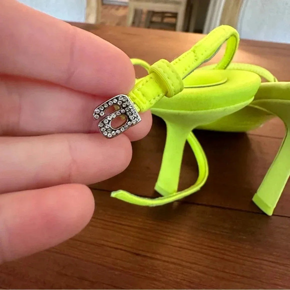 Alexander Wang Dahlia Heel in Glowstick NWOT - Picture 3 of 7